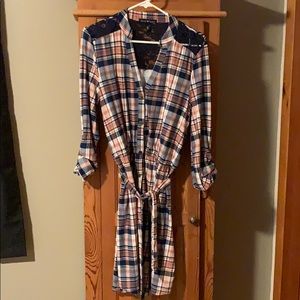 Derek Heart flannel dress/shirt